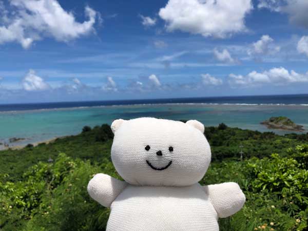 石垣島の海とくま子の写真